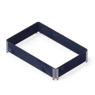 Pat loft Upyard ECO 120x80x19,5 cm negru