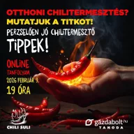   Cum să devii un cultivator de chili de succes? - Webinar - 2026.02.09. 19:00