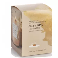   Sticlă parfumată Premium, ceară de soia God's SPA Harmony 150 g