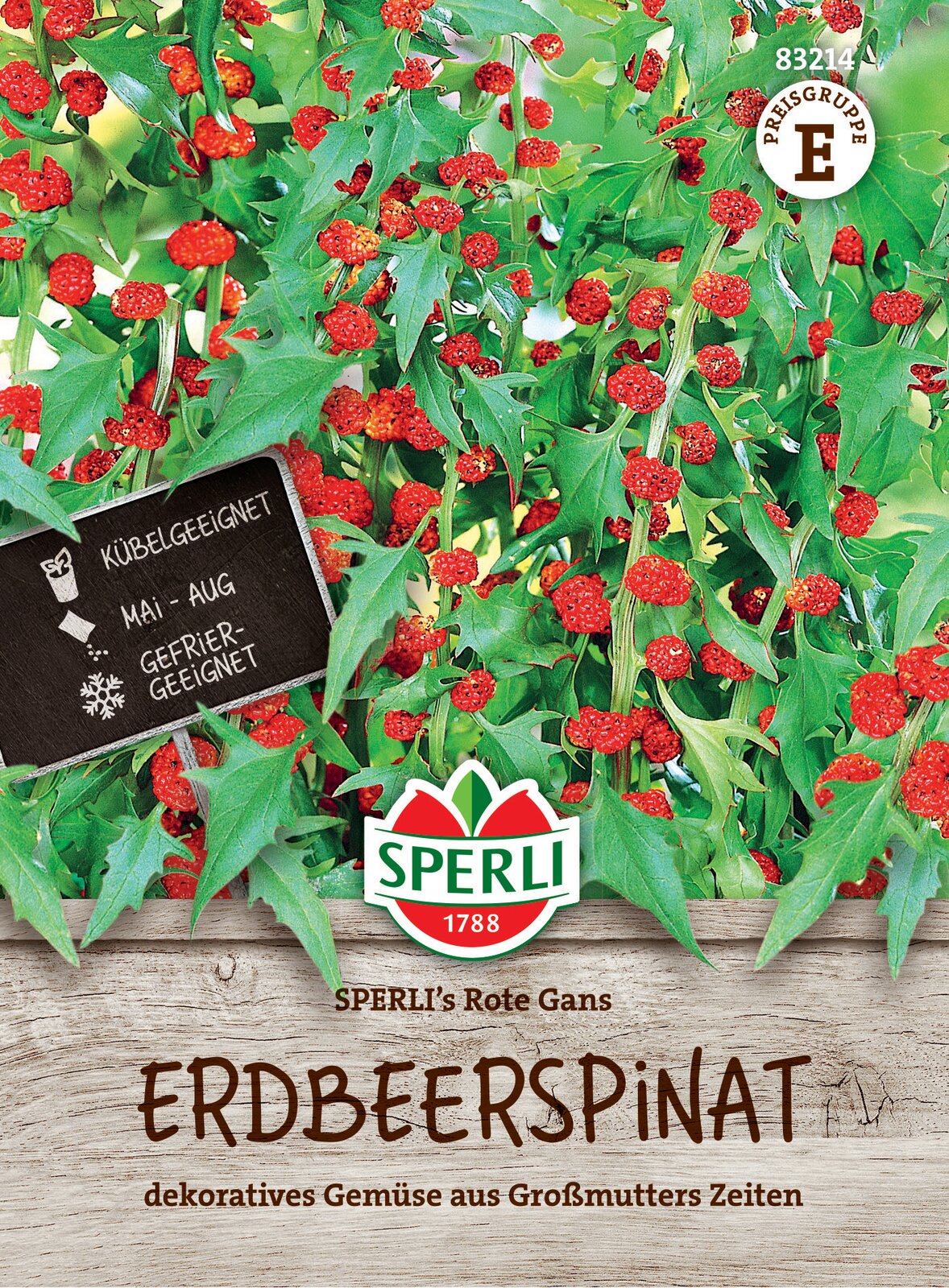 Strawberry spinach (leafy goosefoot) Rote Gans 100 grains Sperli