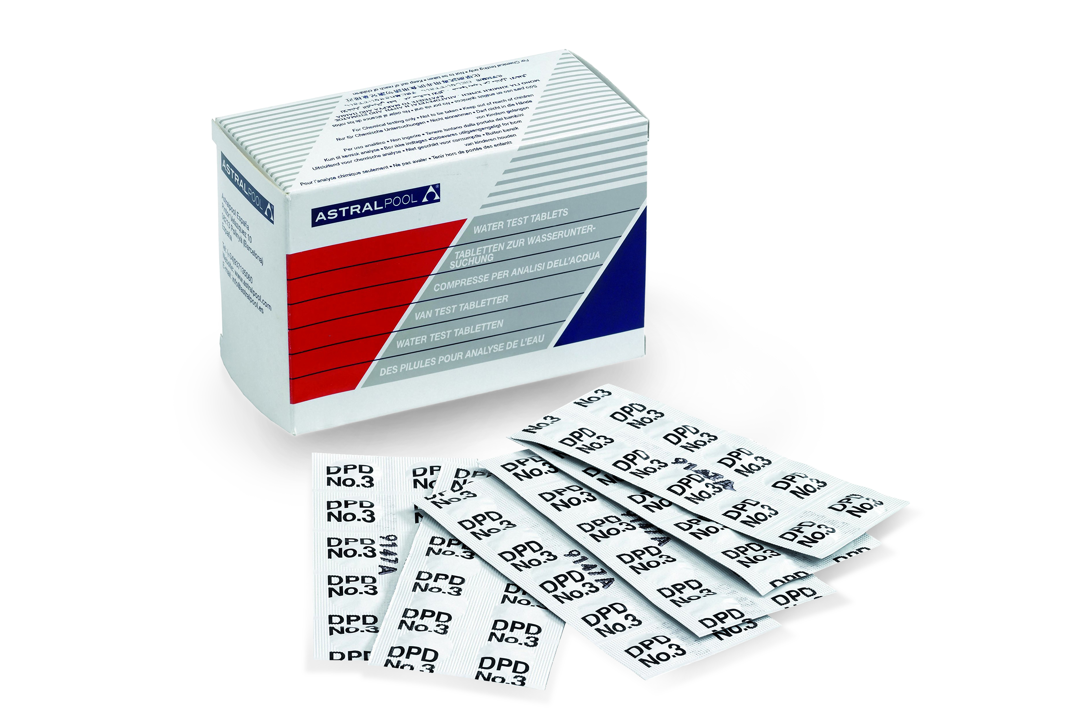 Astrapool Aktív oxigén reagens tabletta-medencevíz teszterhez 250 db DPD4