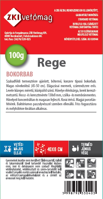  Fasole pitică cu păstăi galbene Rege 100g ZKI