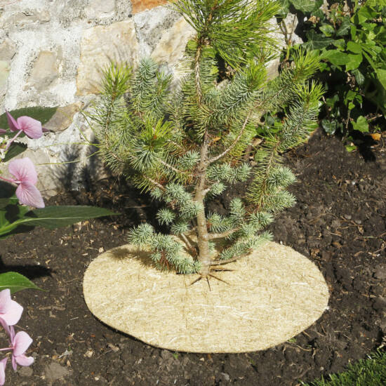 Mulci 100% natural Chanvrelin 500 natur 30 cm diametru 30 cm