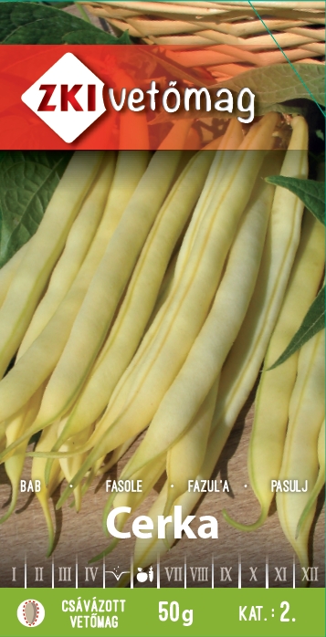 Fasole pitică cu păstaie galbenă tip Cerka 50g ZKI