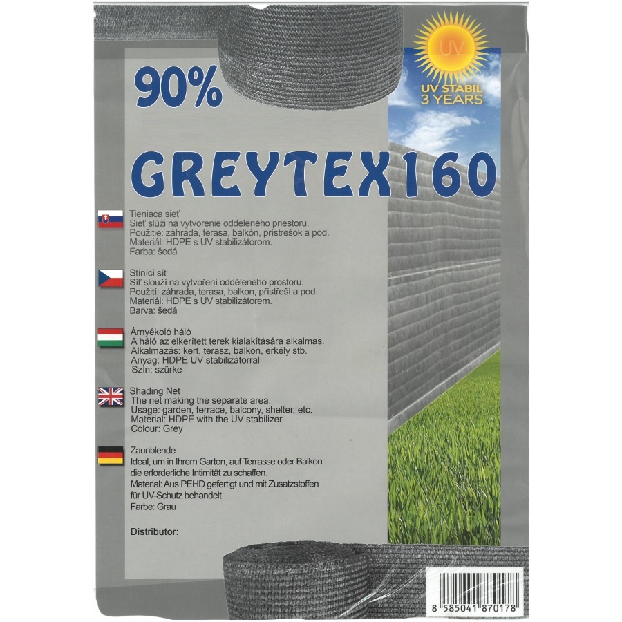Plasă de gard GREYTEX160 2X50 m antracit 90%