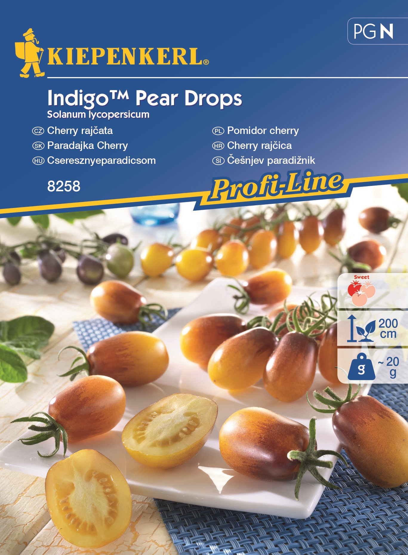 Roșii cherry Picături de pere Indigo ™ min. 9 semințe Kiepenkerl