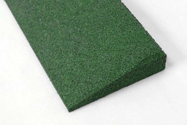 Rubber sheet starter profile 45mm thick Green 1000x250mm