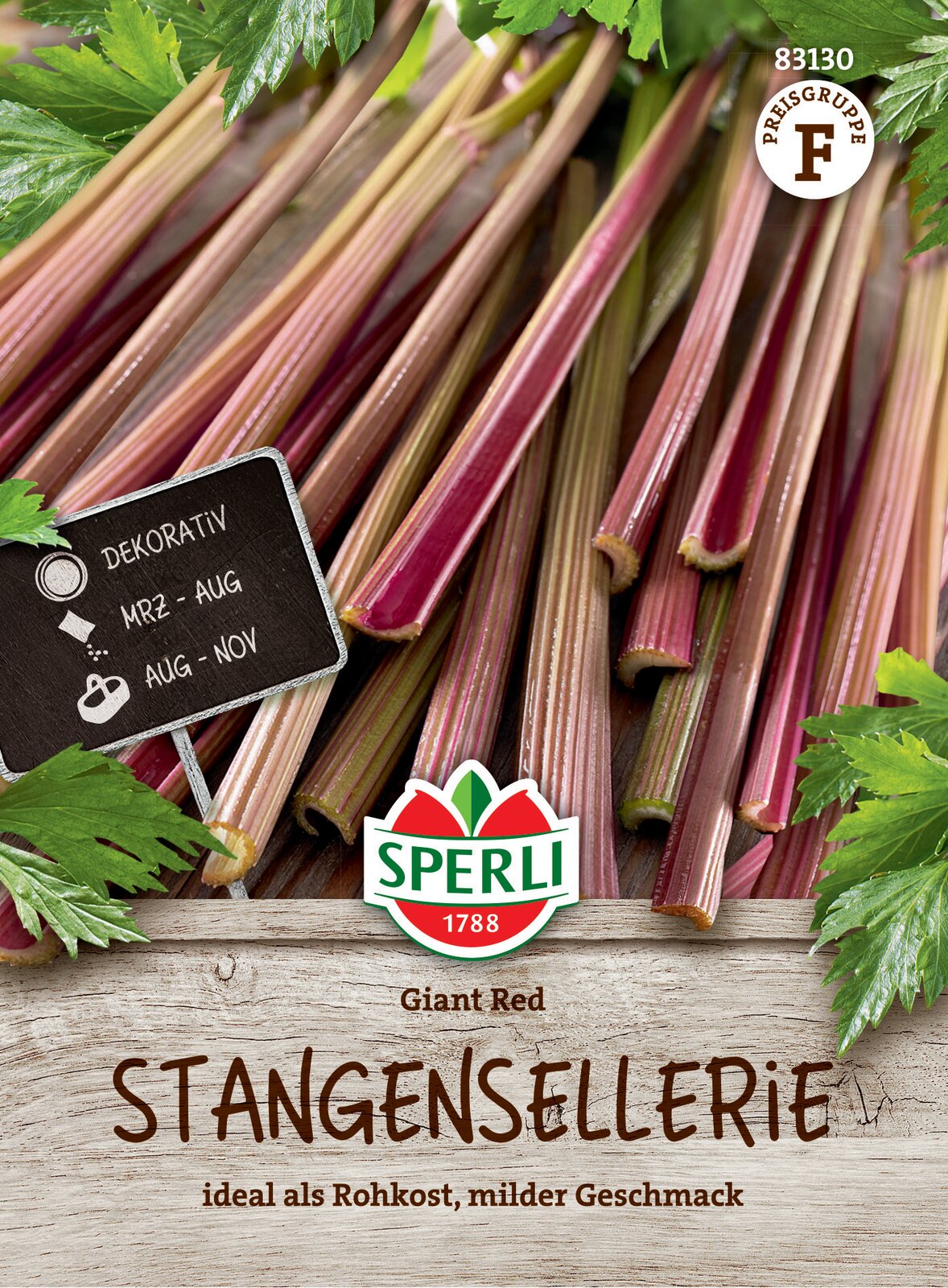 Celery (burgundy) Giant Red 250 grains Sperli