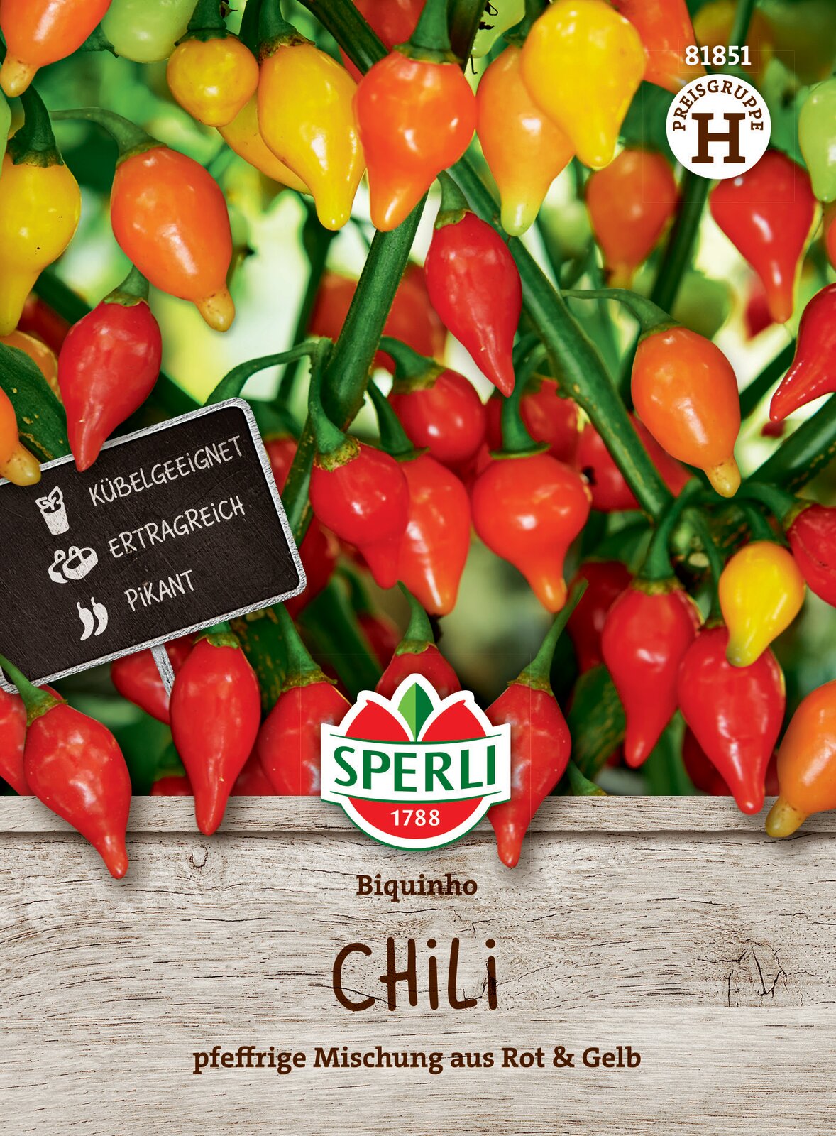 Chilli pepper (slightly hot / drop-shaped) Biqiunho 8 grains Sperli