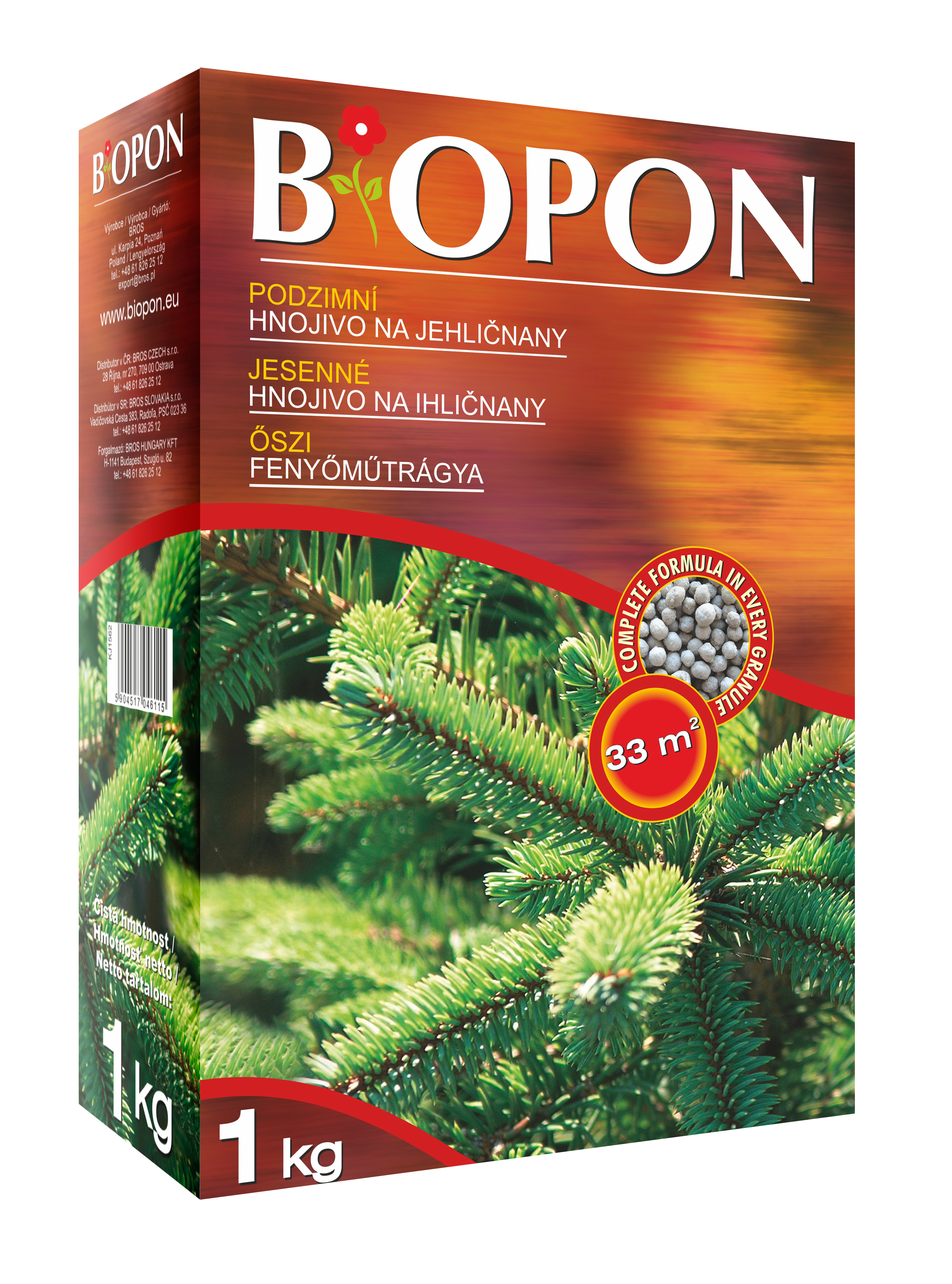 Biopon őszi fenyőtrágya 1 kg