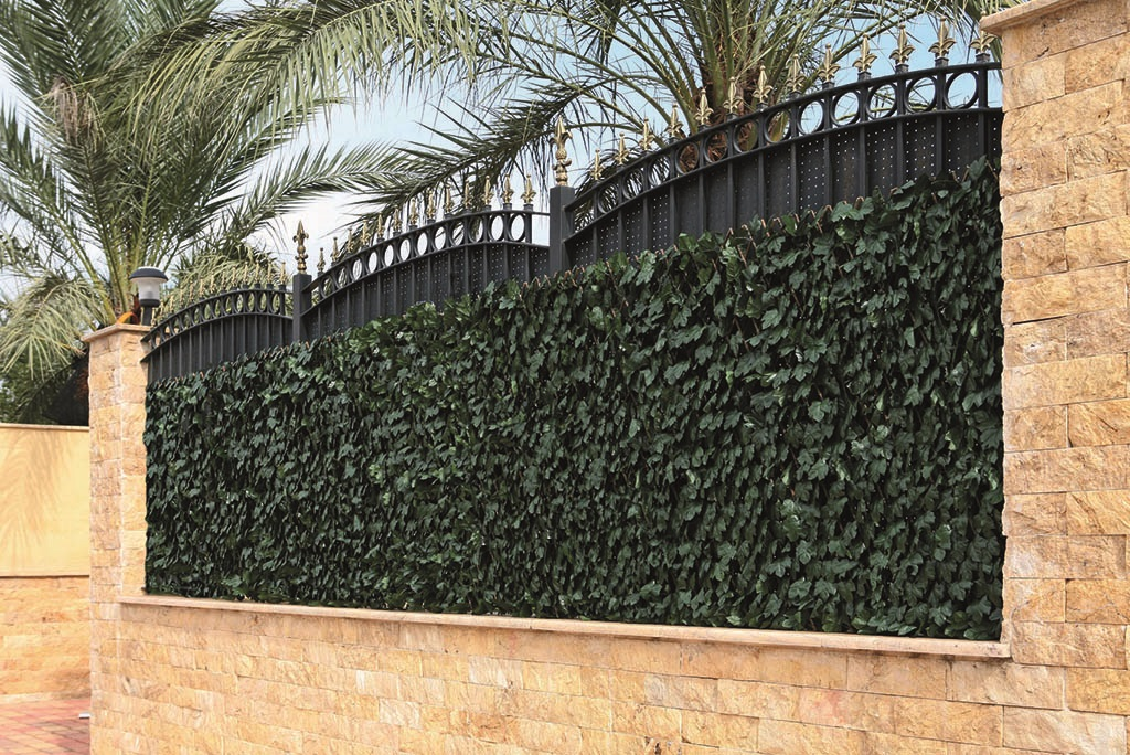 Salcie retractabilă cu frunze de plastic TRELLIWILLOW HEDRA verde-maro 1 x 2 m