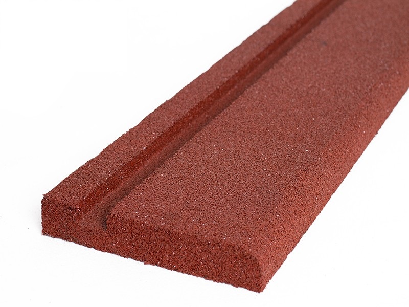 Profil pentru cărămidă din cauciuc 1000x40x250 mm verde roşu zgură