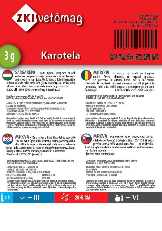Morcovi Karotela 5g ZKI