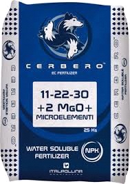 Cerbero vízoldható műtrágya 11-22-30+2MgO+TE 25 kg