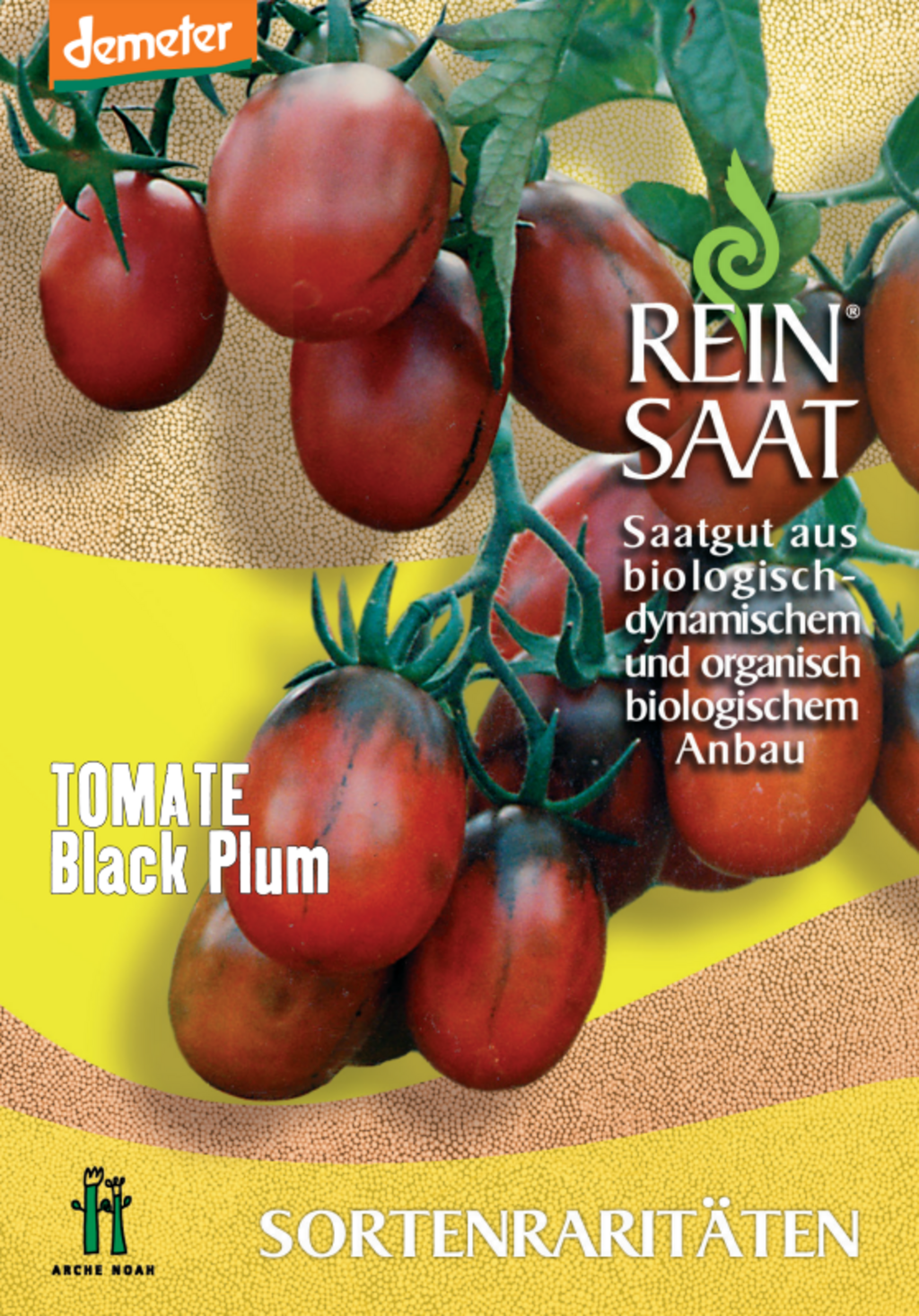 Paradicsom bio Black Plum Rein Saat kb 30 db mag