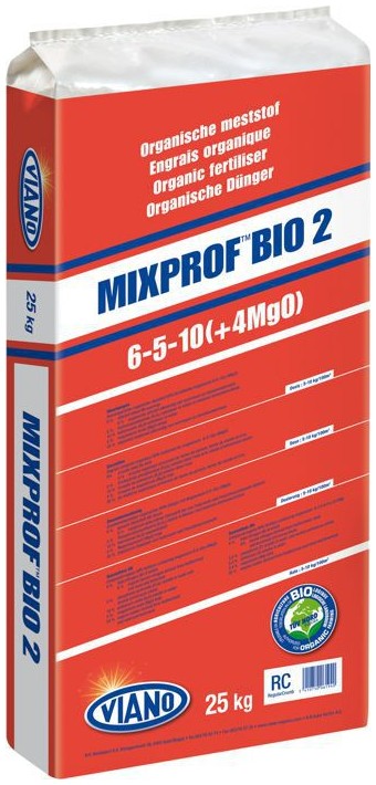 Viano îngrășământ organic Mixprof Bio 2  6-5-10 +4Mg 25 kg