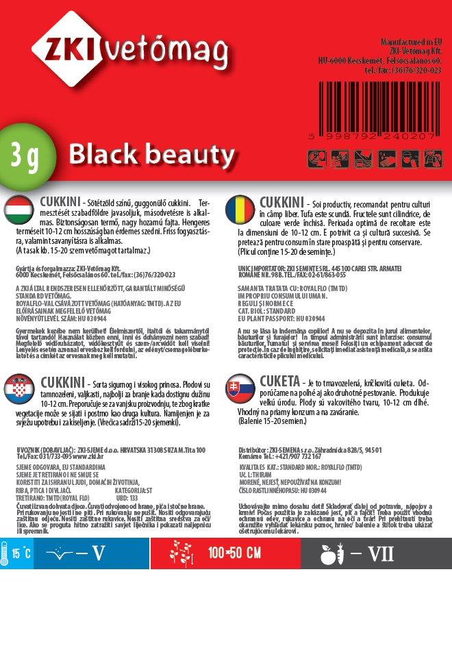 Dovlecel Black beauty 3g ZKI