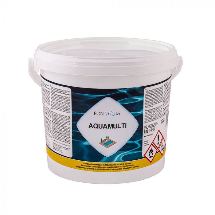 Aquamulti klórozó, algaölő és pelyhesítő 3 kg (200g/tabletta)