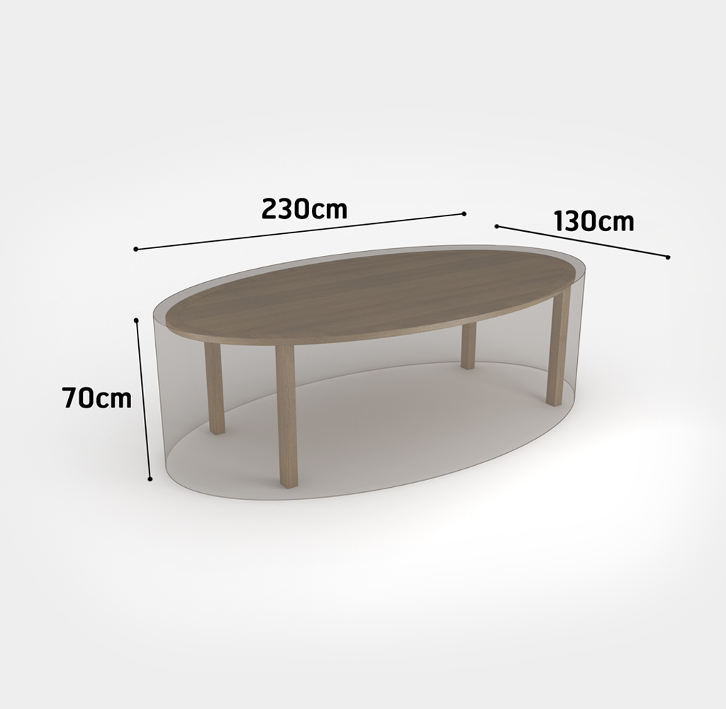 Pătură pentru mobilier de grădină masă ovală Covertop 230x130x70 cm