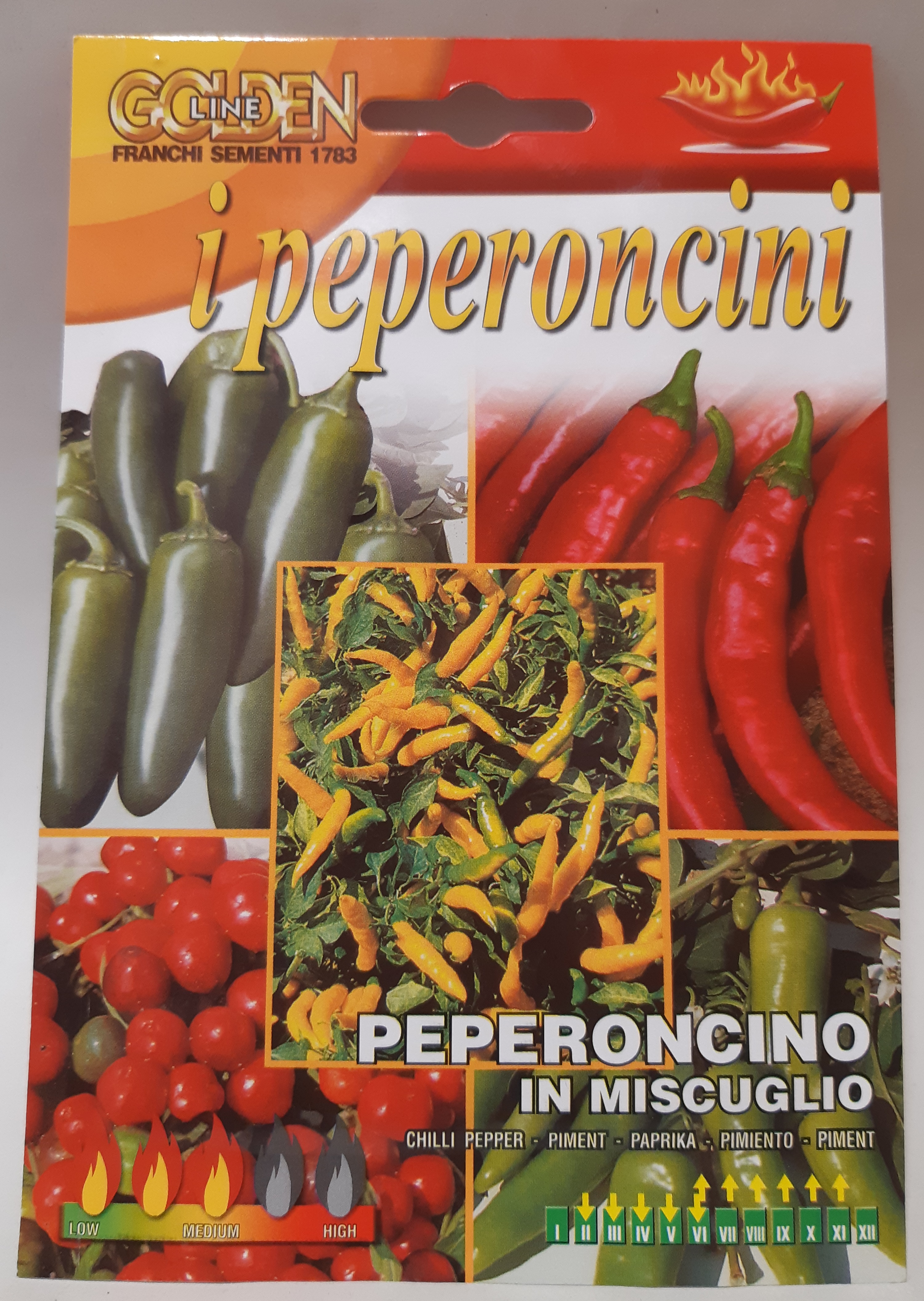 Chili paprika Mix, Franchi Sementi 0,5g