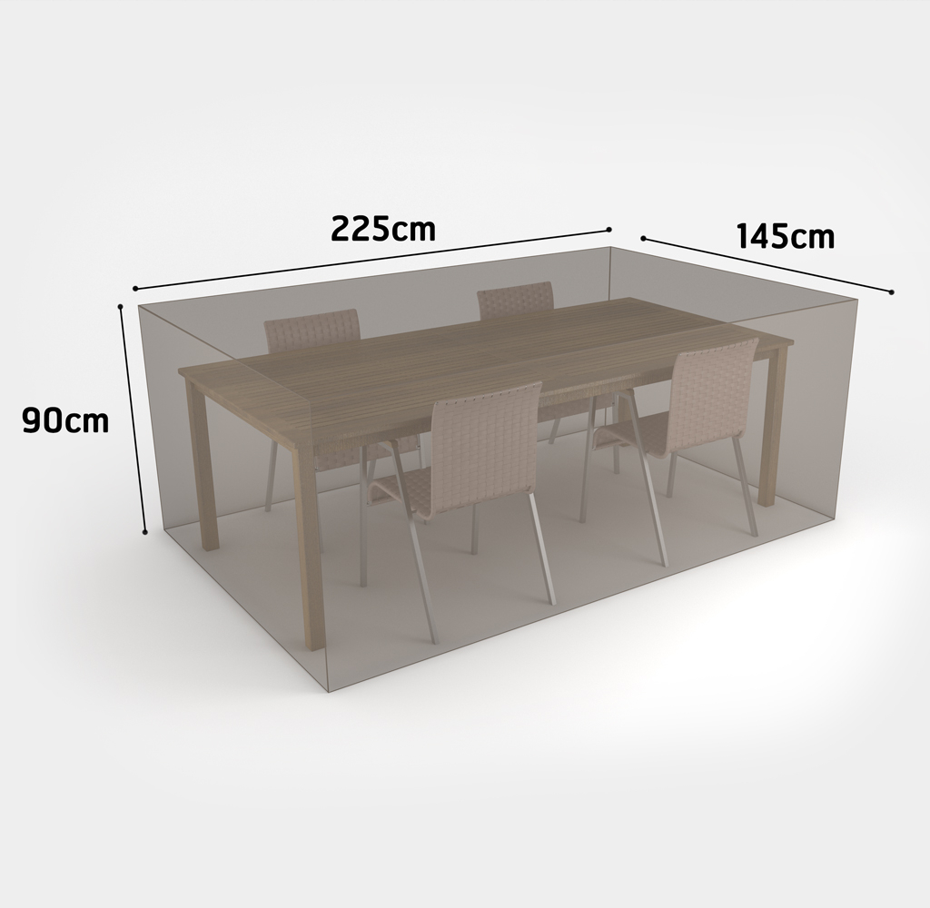 Pătură pentru mobilier de grădină  pentru masă rectangulară + 4 scaune  Covertop 225x145x90 cm