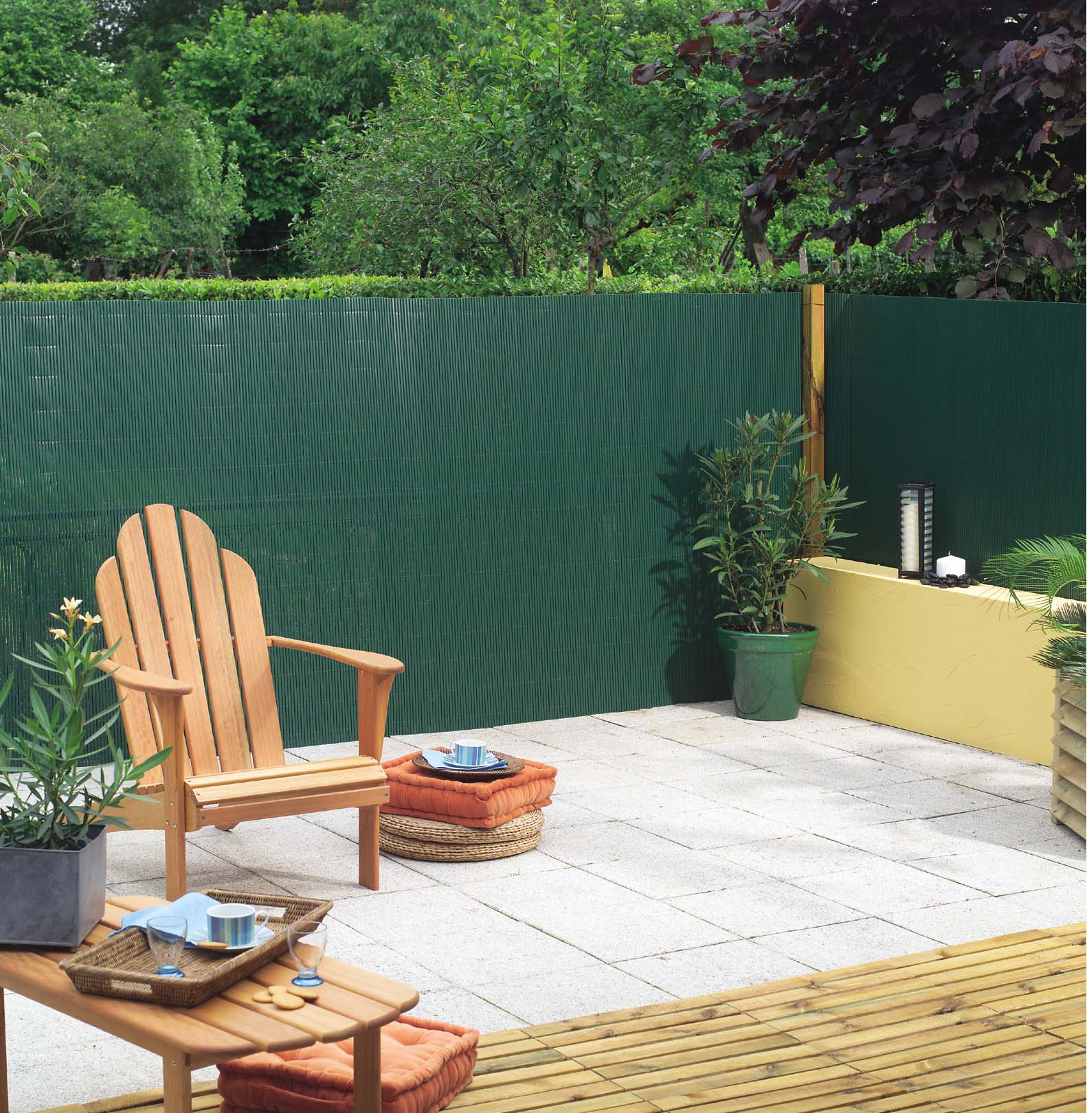 Stuf plastic oval Plasticane Oval bambus 2x3 m