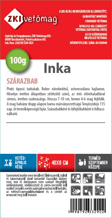 Fasole uscată de consum Inka 100g ZKI