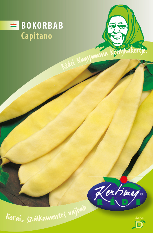 Fasole verde cu teci galbene tip tufiș Capitano 50g