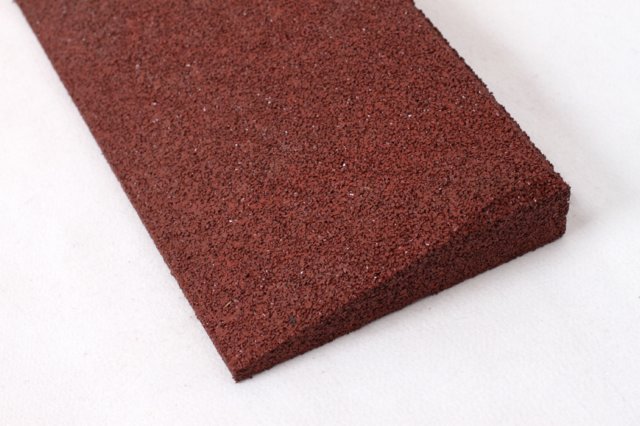 Rubber sheet starter profile 60mm thick Red 1000x250mm