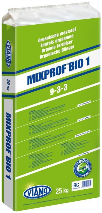 Viano gunoi de grajd organic Mixprof Bio 1 9-3-3 25 kg