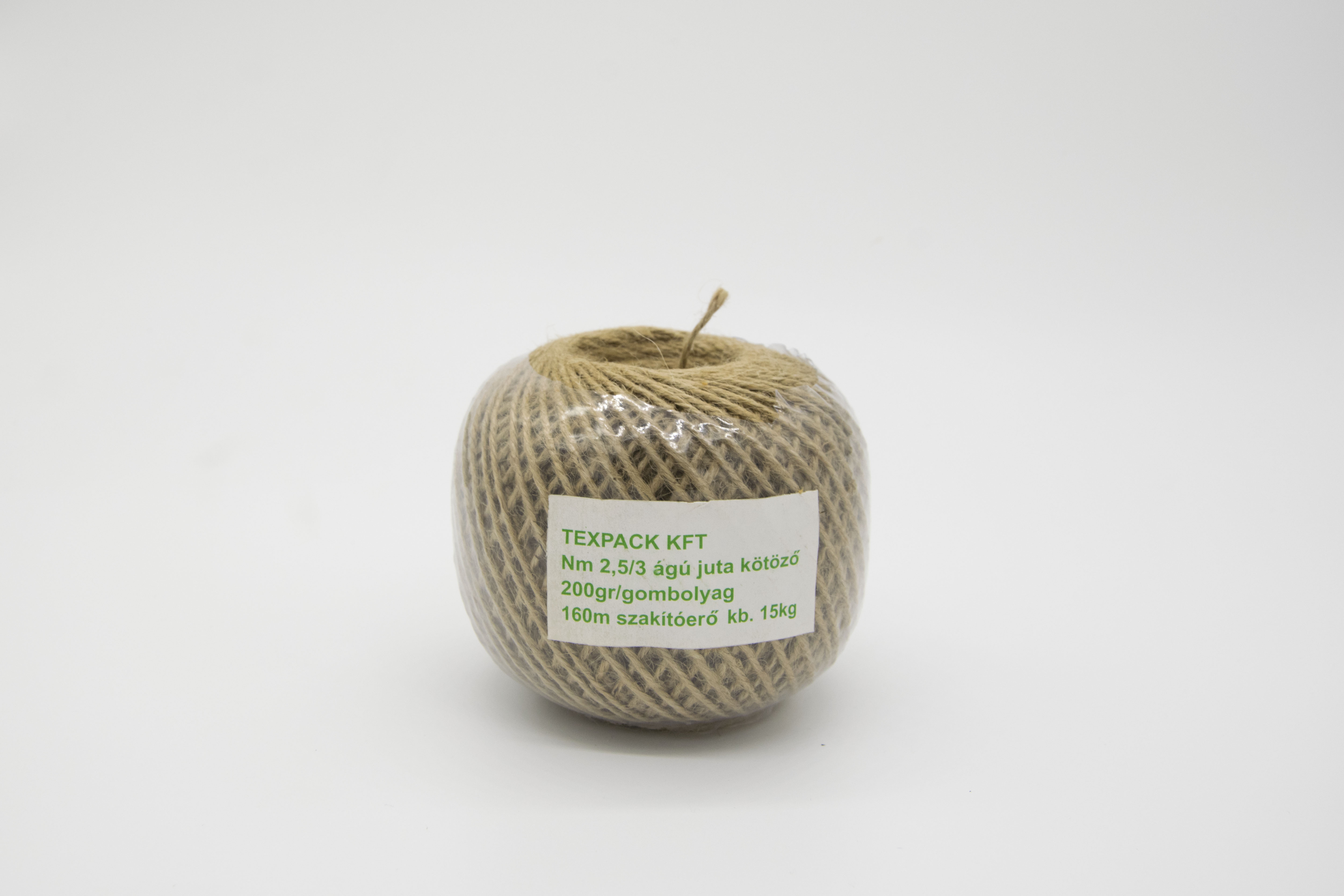 Sfoară de iută 2,5 / 3 Aprox. 200 g. 125 m