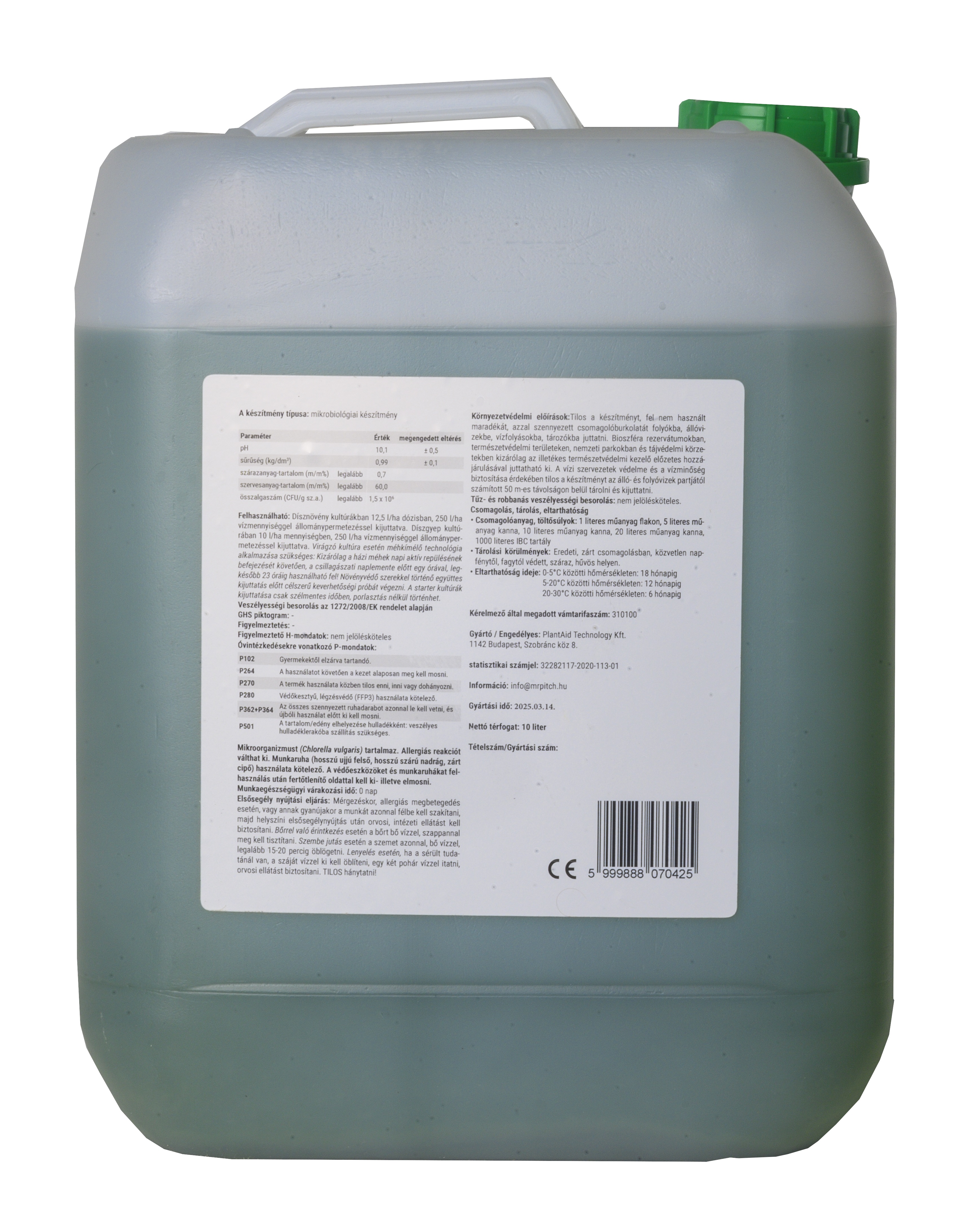 Mr. Pitch Pázsit Pro Alga+ 10 l