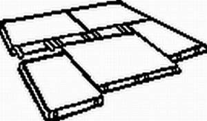 Rubber sheet bonding system for 500x500mm sheets for gravel bedding (16pcs/m2)