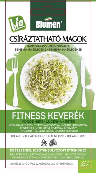 Amestec de semințe de germeni fitness BIO (Trifoi roșu, Alfalfa, ridiche) Blumen 45 g