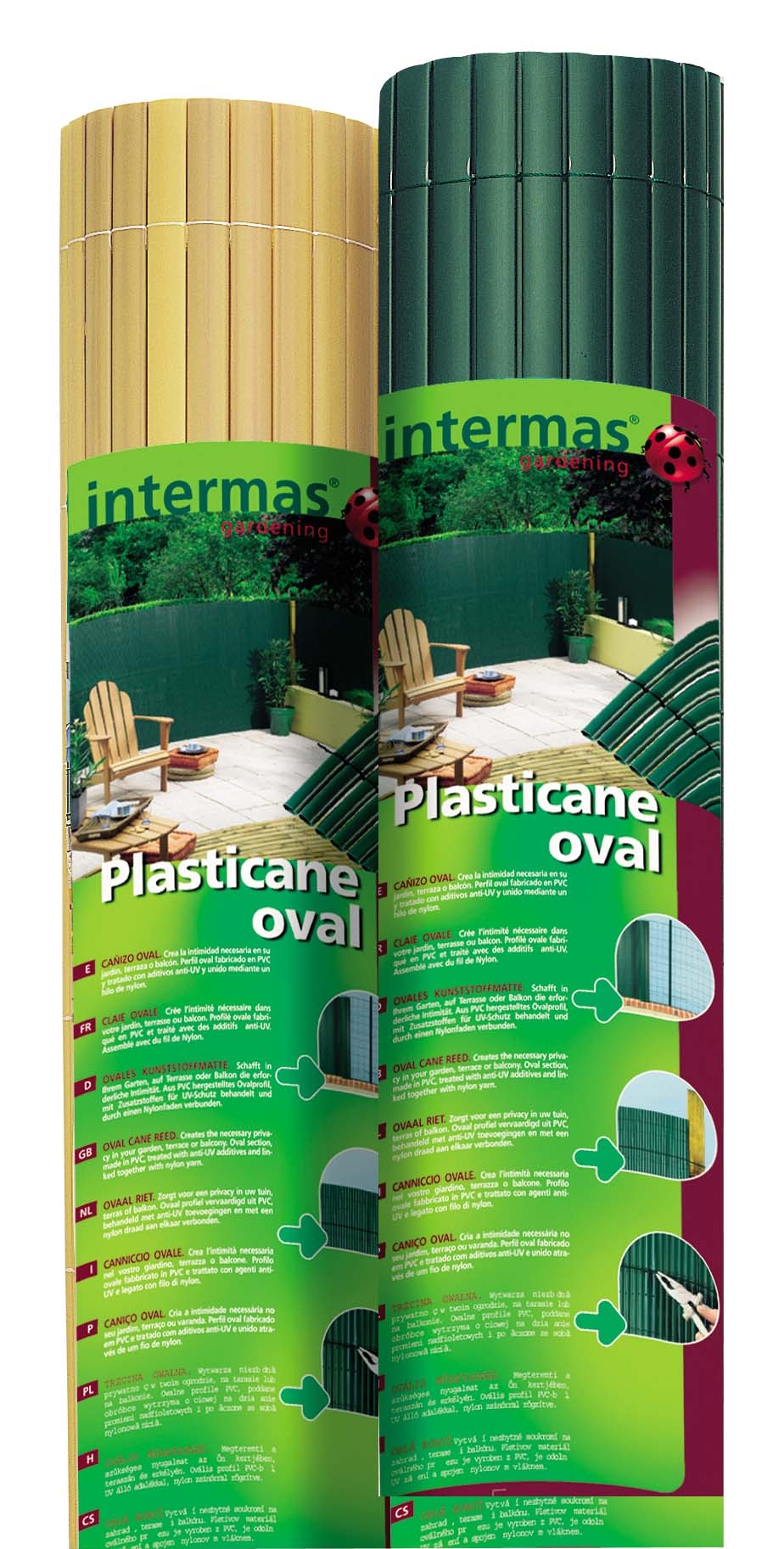 Stuf plastic oval  Plasticane Oval verde 2x3 m