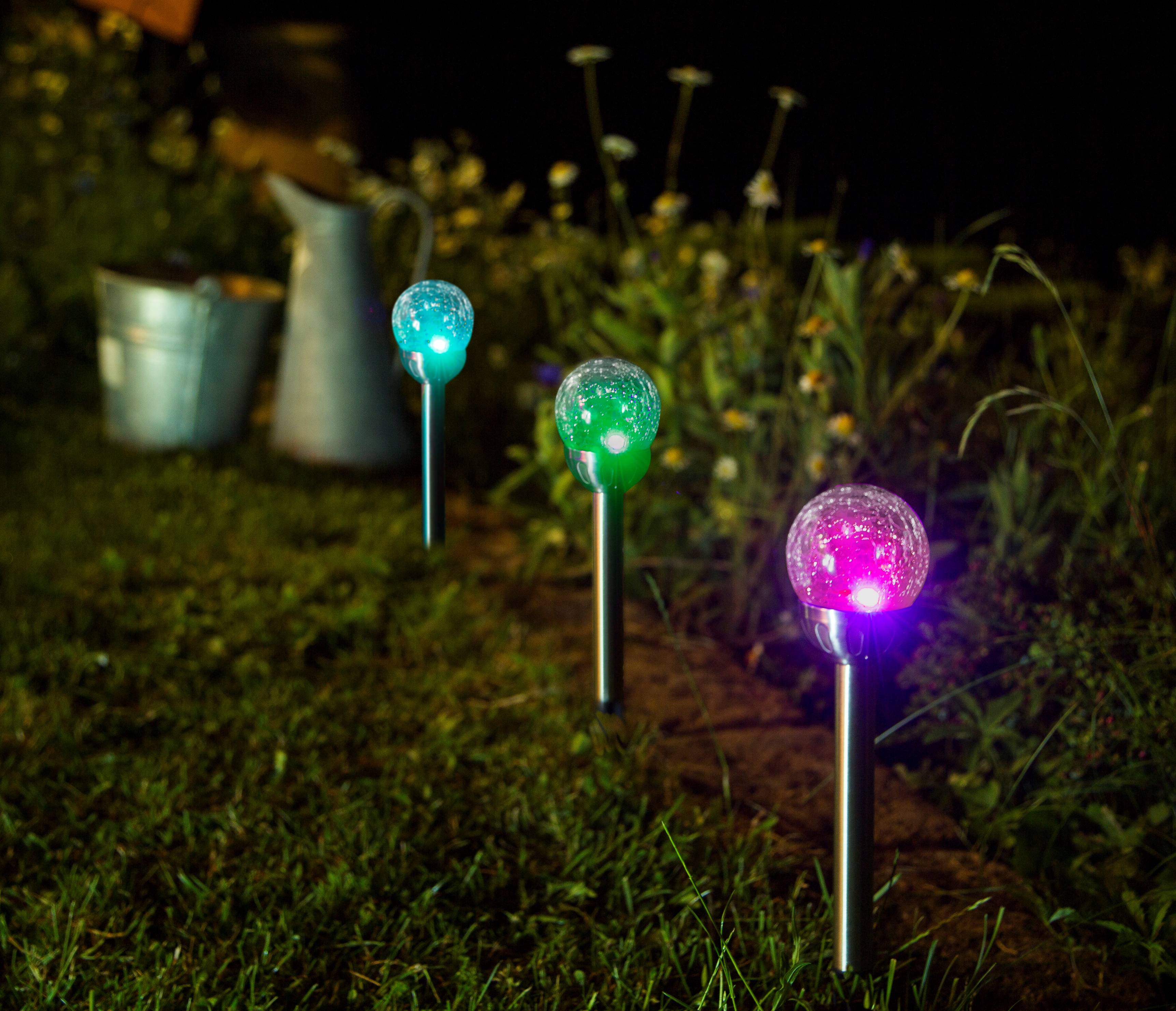 Lampă de grădină , cu înjunghiere și celule solare Ophris 8x29 cm