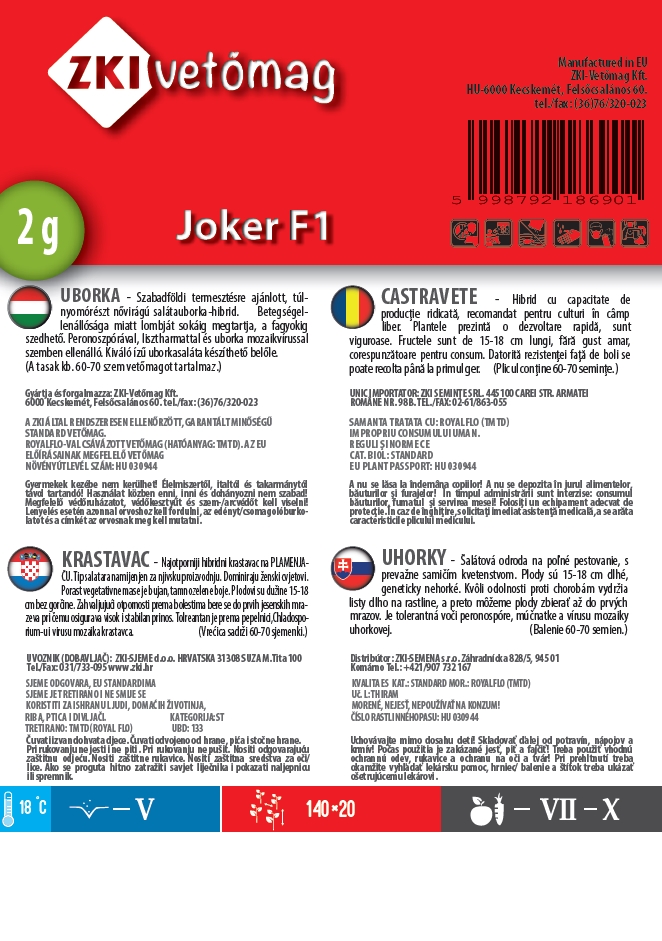 Castraveți (salată) Joker F1 2g ZKI