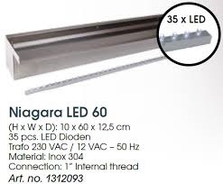 Element de cascadă"Niagara Led 60"