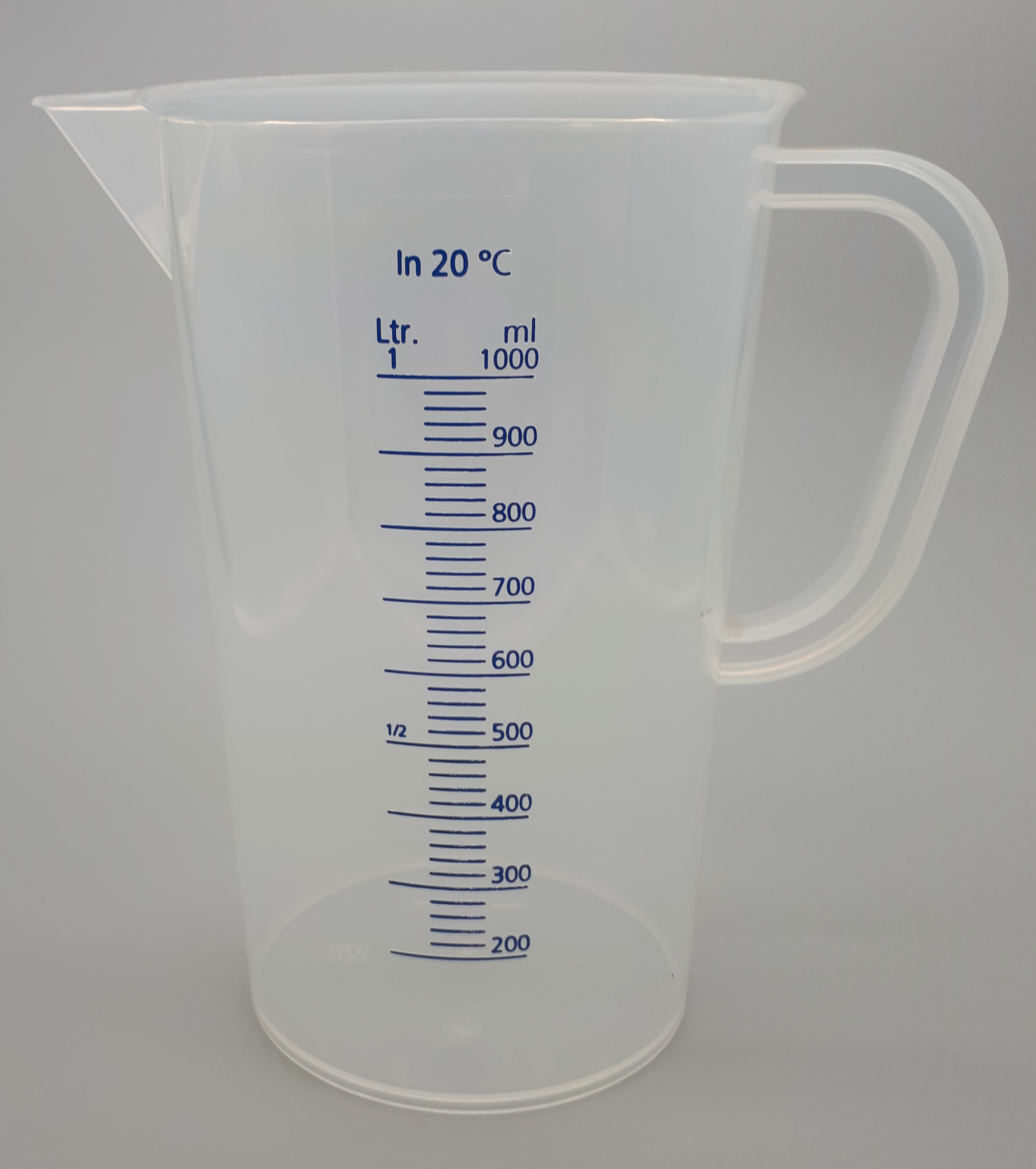 Cană de măsurare PP (rezistență termică chimică) 1000 ml