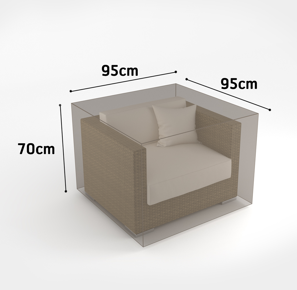 Kerti bútor takaró kerti fotelhez Covertop 95x95x70 cm