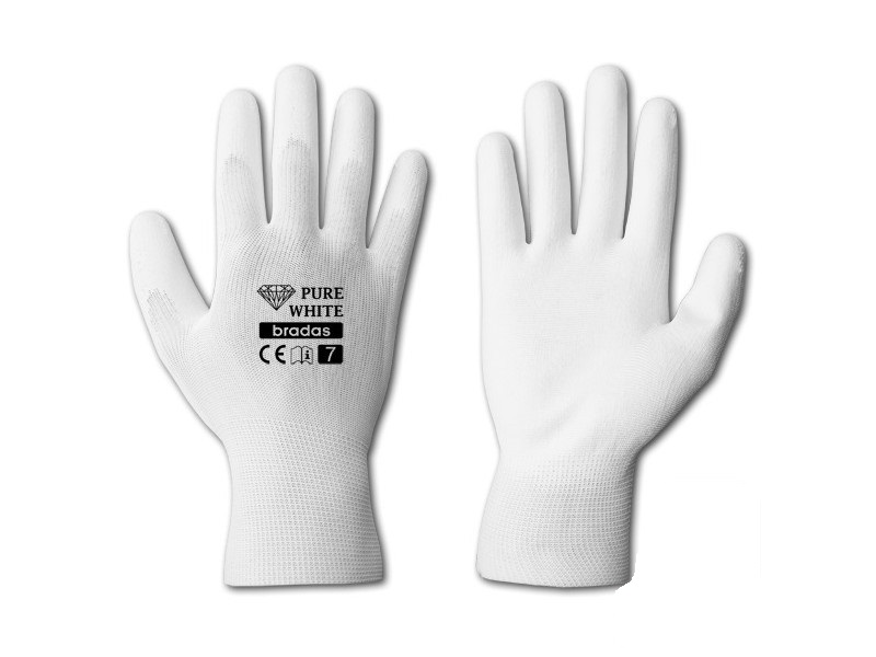 Mănuși de grădină  Pure White polyuretan mărime 7