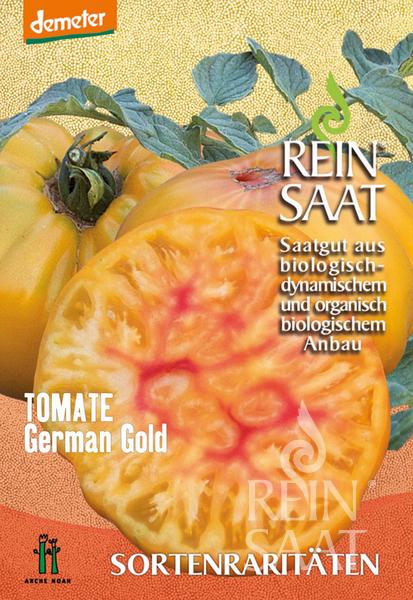 Tomate organice German Gold Pure Seed aproximativ 20 semințe