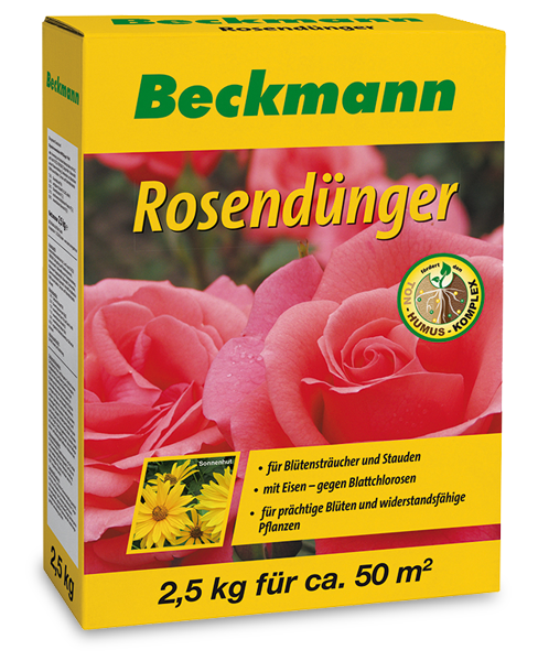 Beckmann szerves-ásványi növénytáp rózsákhoz és virágzó évelő növényekhez 2,5 kg
