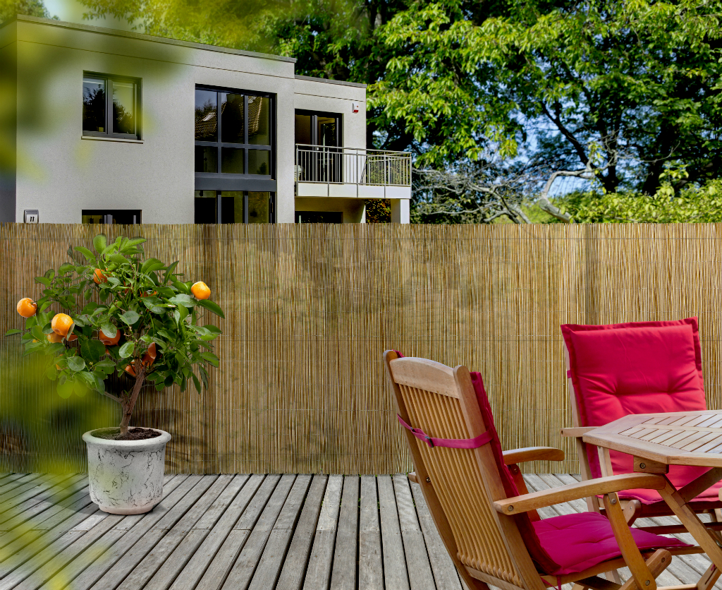 Țesătură de stuf sintetic Fency Wick natural 1,5x3 m