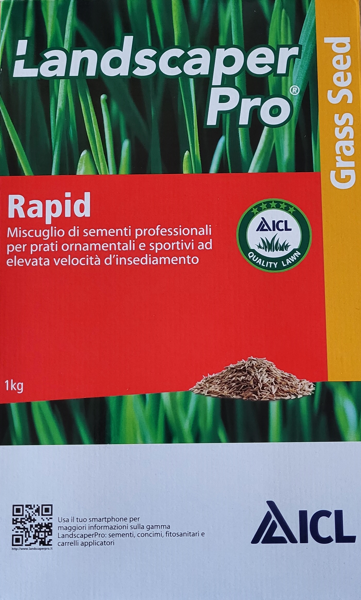 Semințe de iarbă ICL Rapid (pentru întreținerea parcurilor) 1 kg