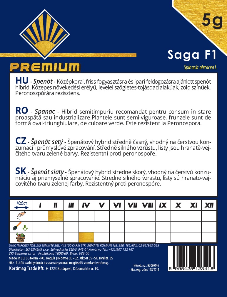 Spinach Saga F1 BK 5g