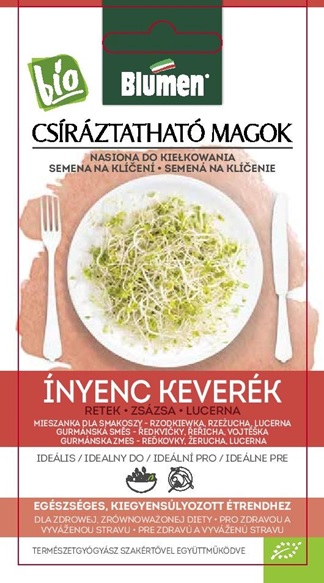Semințe de germeni BIO Amestec gastronomic (ridiche, creț, alfalfa)Blumen 45 g