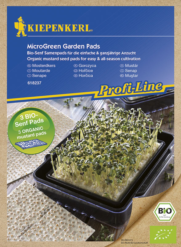Micro Legume Bio Mustár tampoane de semințe Kiepenkerl 3 buc