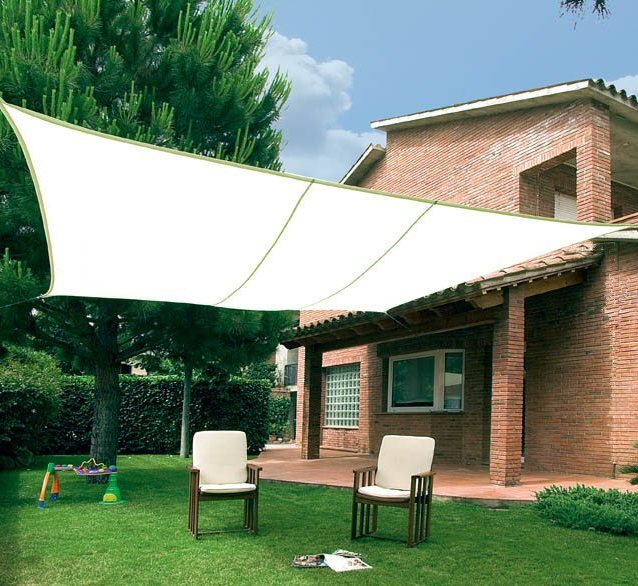 Plasă de umbrire alungibil Sun-net Kit Polyester 3,6x3,6 m