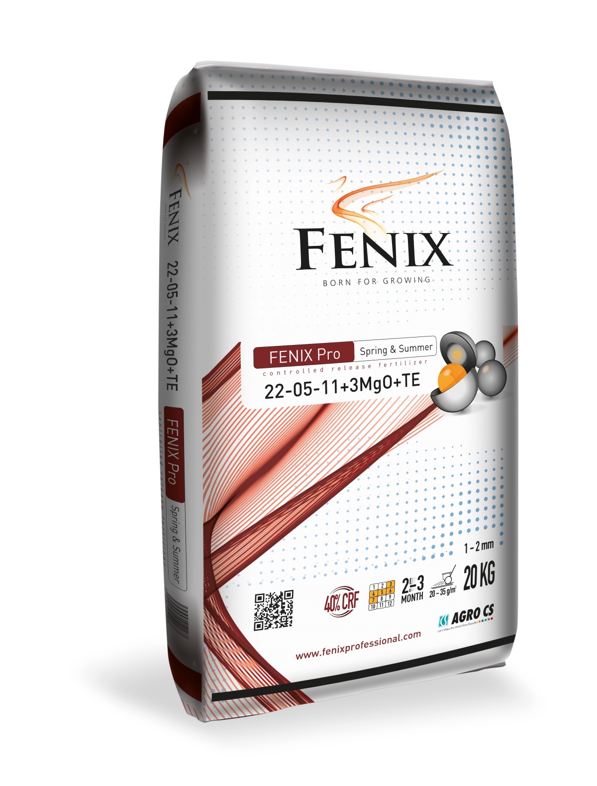 Fenix ​​​​Pro îngrășământ de primăvară-vară pentru gazon  22-05-11 + 3MgO + TE 20 kg